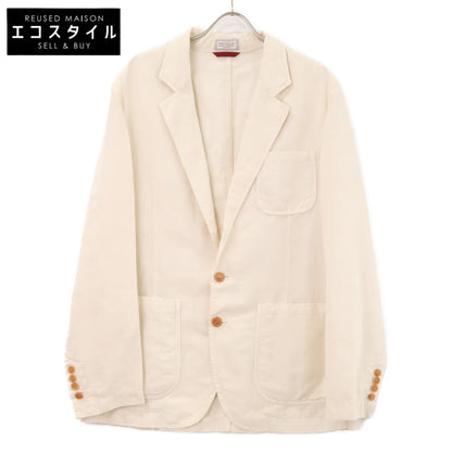 BRUNELLO CUCINELLI ブルネロクチネリ 【美品/国内正規/23年製】M291D6181P リネンｘコットン 段返り3Bテーラード ジャケット