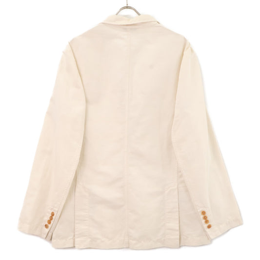 BRUNELLO CUCINELLI ブルネロクチネリ 【美品/国内正規/23年製】M291D6181P リネンｘコットン 段返り3Bテーラード ジャケット