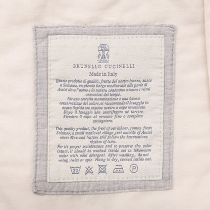 BRUNELLO CUCINELLI ブルネロクチネリ 【美品/国内正規/23年製】M291D6181P リネンｘコットン 段返り3Bテーラード ジャケット