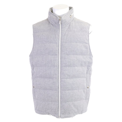 BRUNELLO CUCINELLI ブルネロクチネリ 【美品/国内正規/23年製】MM4851714 ウールｘシルクｘカシミヤ ダウン ベスト