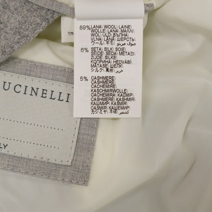 BRUNELLO CUCINELLI ブルネロクチネリ 【美品/国内正規/23年製】MM4851714 ウールｘシルクｘカシミヤ ダウン ベスト