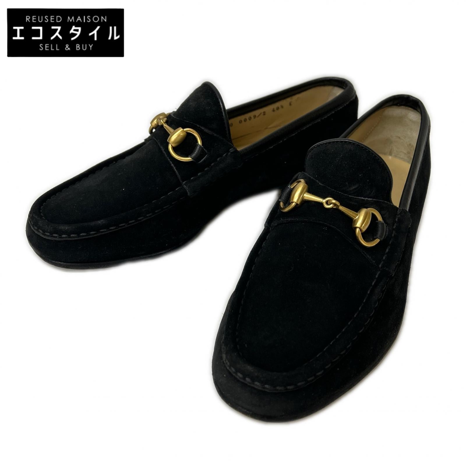 GUCCI グッチ 110 0009/2 スエード ホースビットローファー シューズ