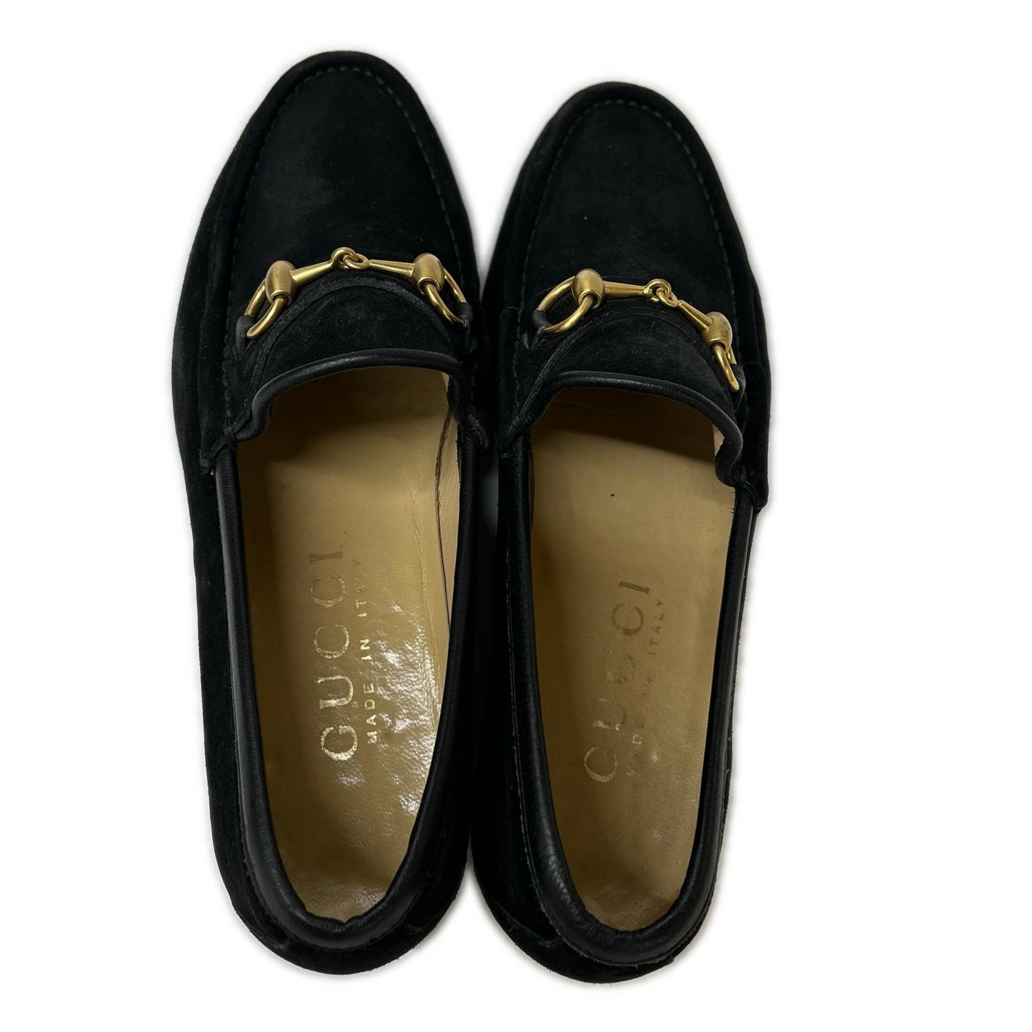 GUCCI グッチ 110 0009/2 スエード ホースビットローファー シューズ