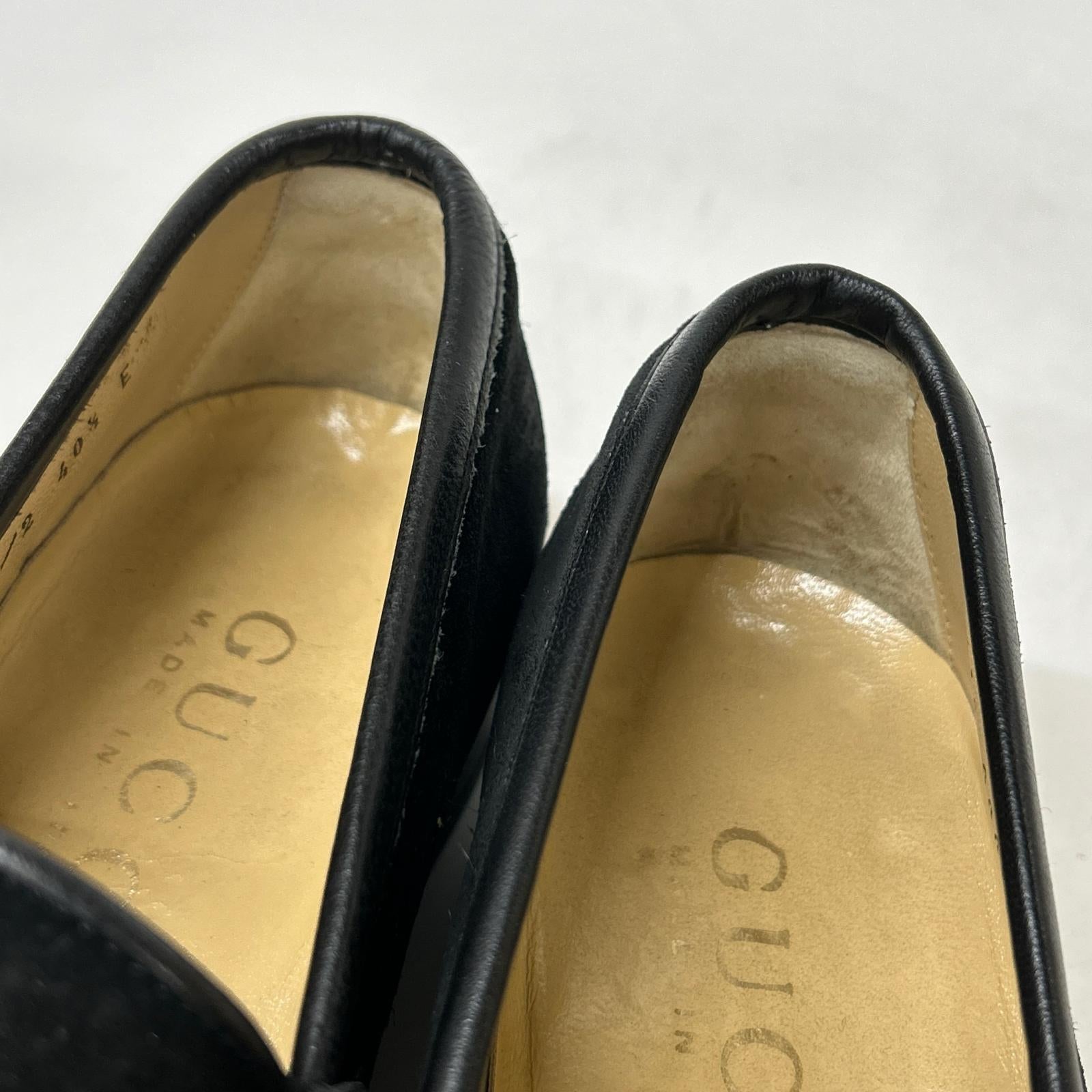 GUCCI グッチ 110 0009/2 スエード ホースビットローファー シューズ