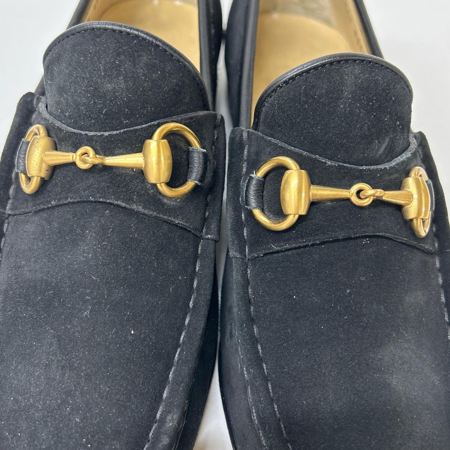GUCCI グッチ 110 0009/2 スエード ホースビットローファー シューズ