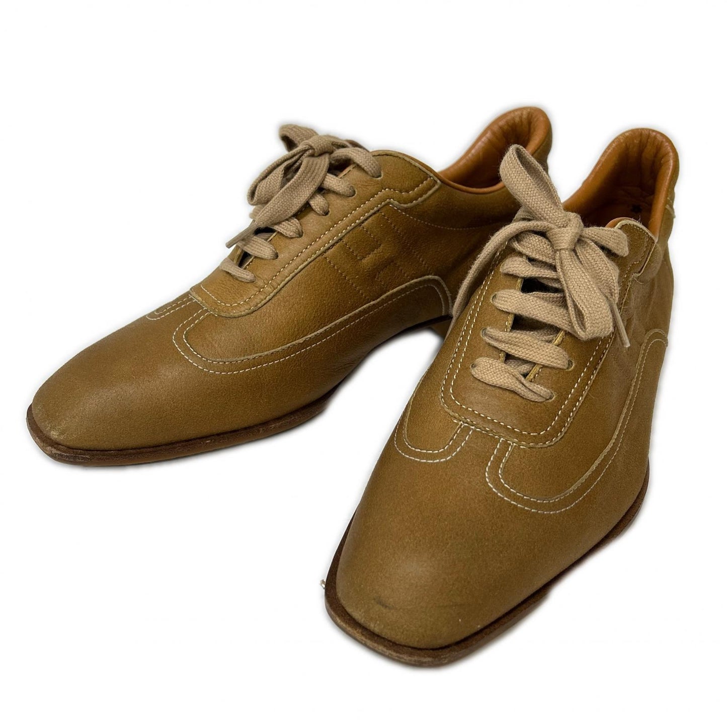 HERMES Quick Leather Sneakers Shoes