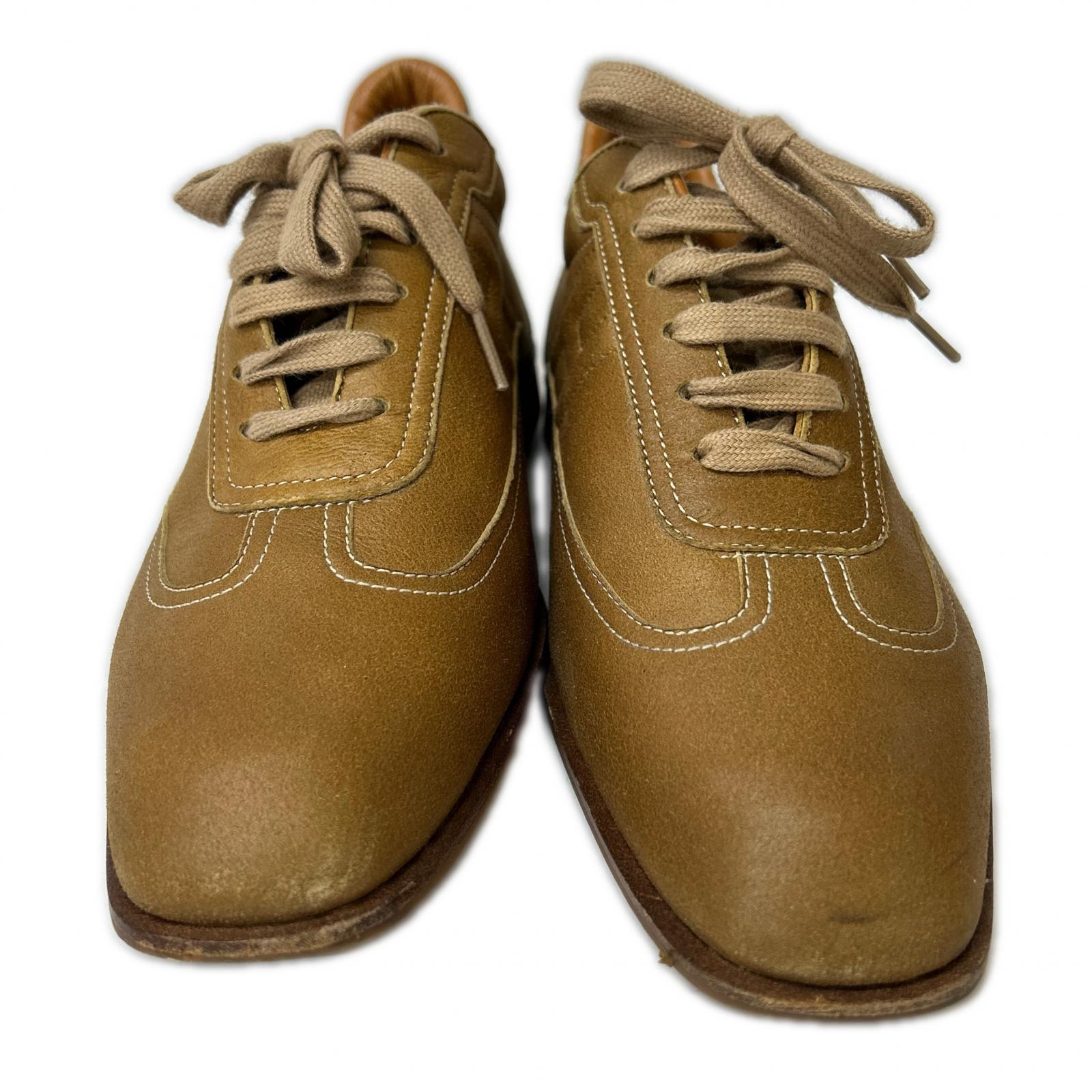 HERMES Quick Leather Sneakers Shoes