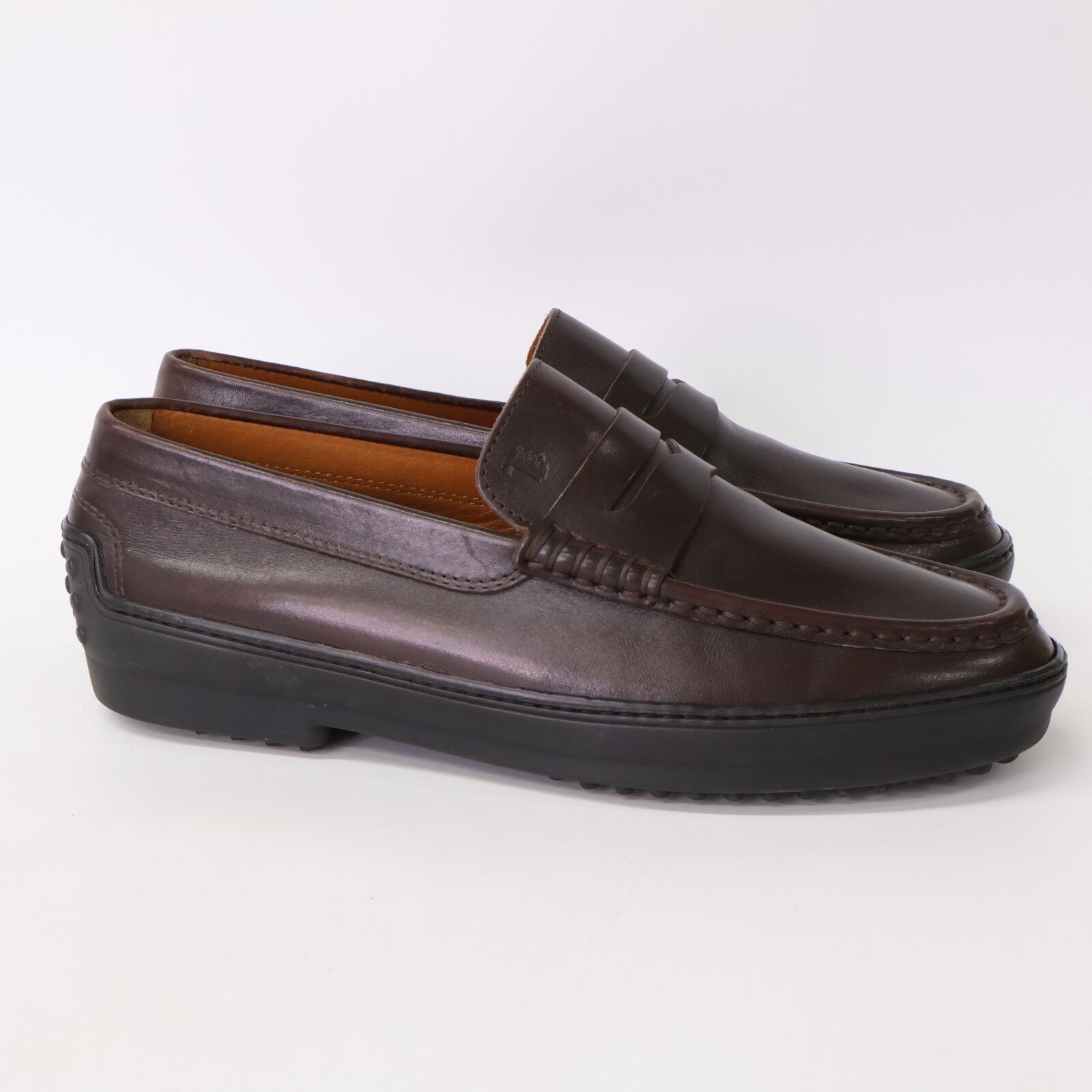 TOD'S トッズ レザー ドライビング ペニーローファー シューズ