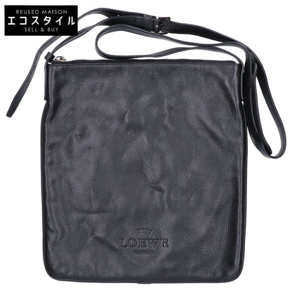 LOEWE ロエベ レザー ロゴ型押し ヘリテージ メッセンジャーバッグ/ ショルダーバッグ