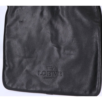 LOEWE ロエベ レザー ロゴ型押し ヘリテージ メッセンジャーバッグ/ ショルダーバッグ
