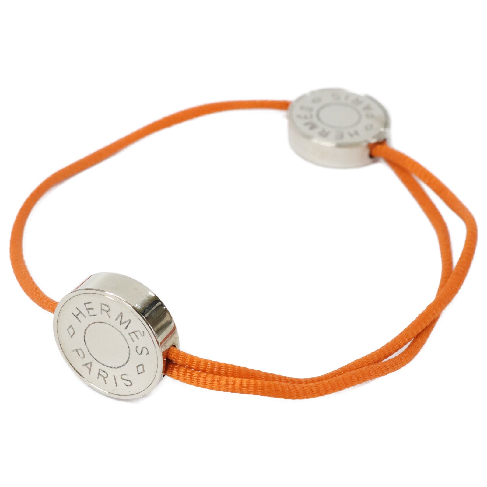 HERMES エルメス セリエ シルバー金具 コード ブレスレット