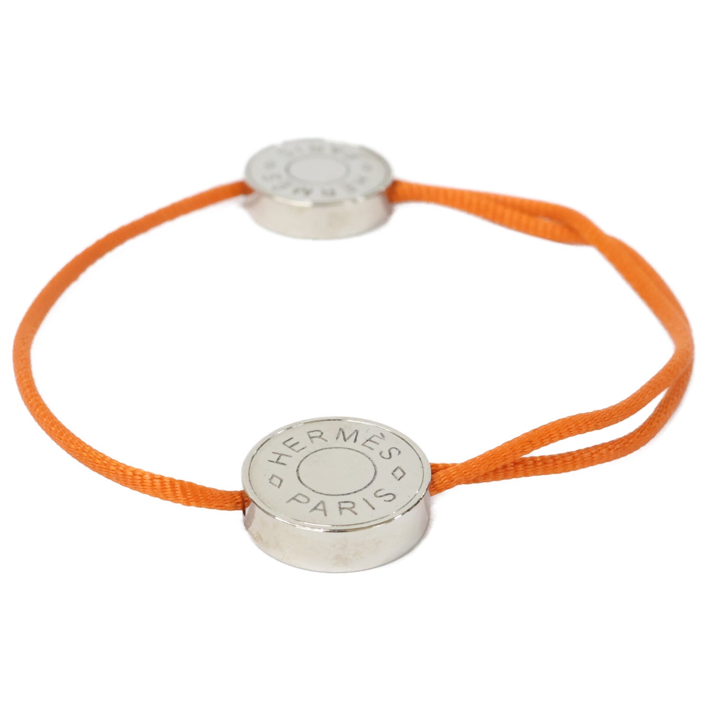HERMES エルメス セリエ シルバー金具 コード ブレスレット