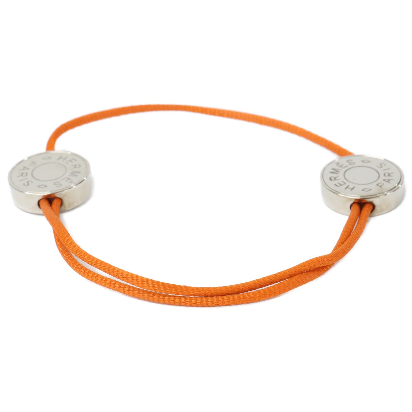 HERMES エルメス セリエ シルバー金具 コード ブレスレット