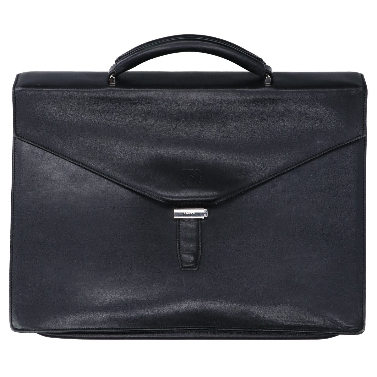 LOEWE ロエベ アナグラム レザー フラップ ビジネスバッグ ブリーフケース ビジネスバッグ ブリーフケース