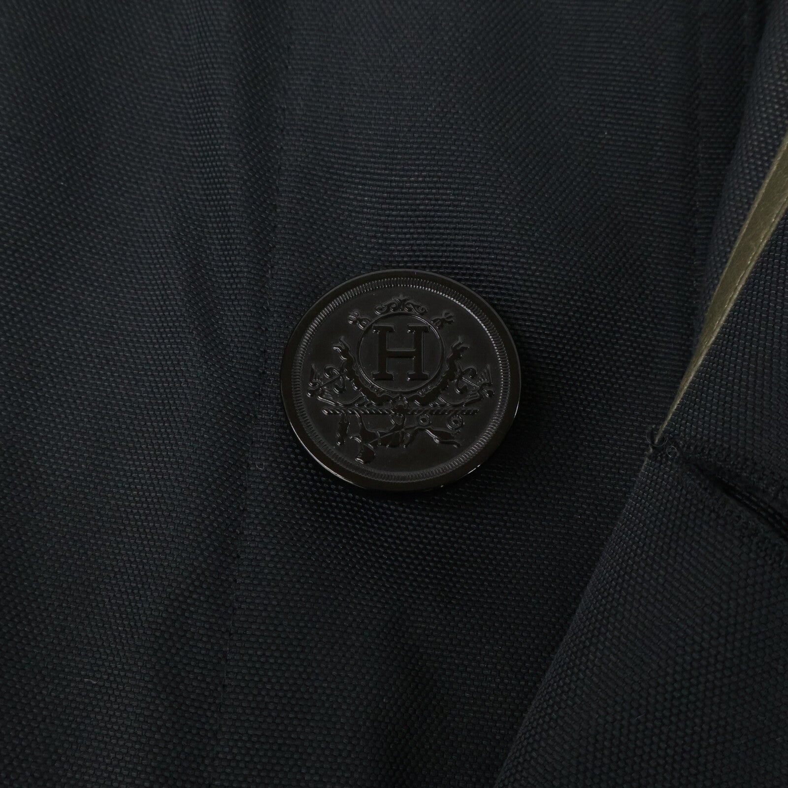 HERMES エルメス 【国内正規】コットンｘナイロン ベルト付 ステンカラー コート