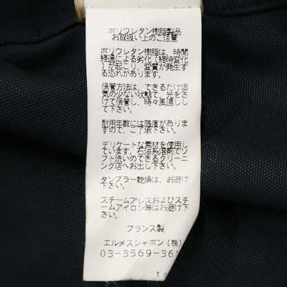 HERMES エルメス 【国内正規】コットンｘナイロン ベルト付 ステンカラー コート