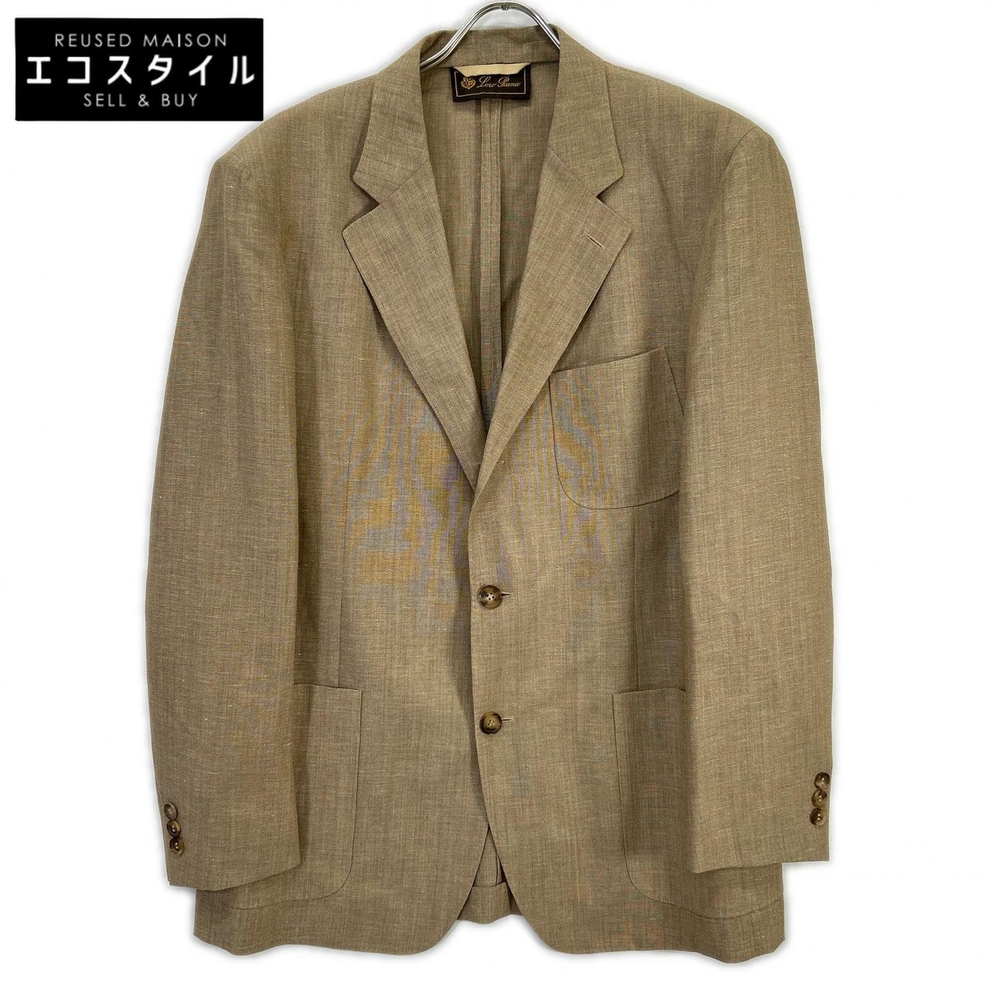 Loro Piana ロロピアーナ ベージュ リネンウール テーラードジャケット ジャケット
