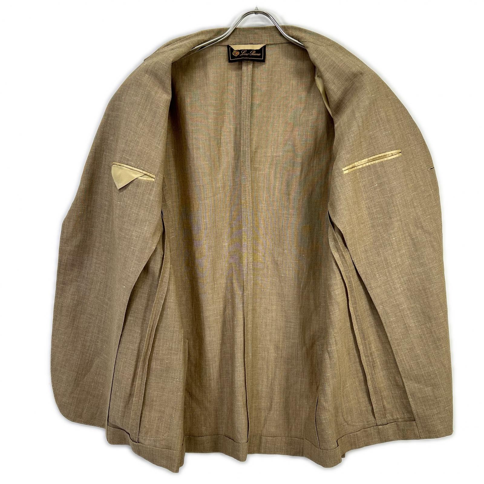 Loro Piana ロロピアーナ ベージュ リネンウール テーラードジャケット ジャケット