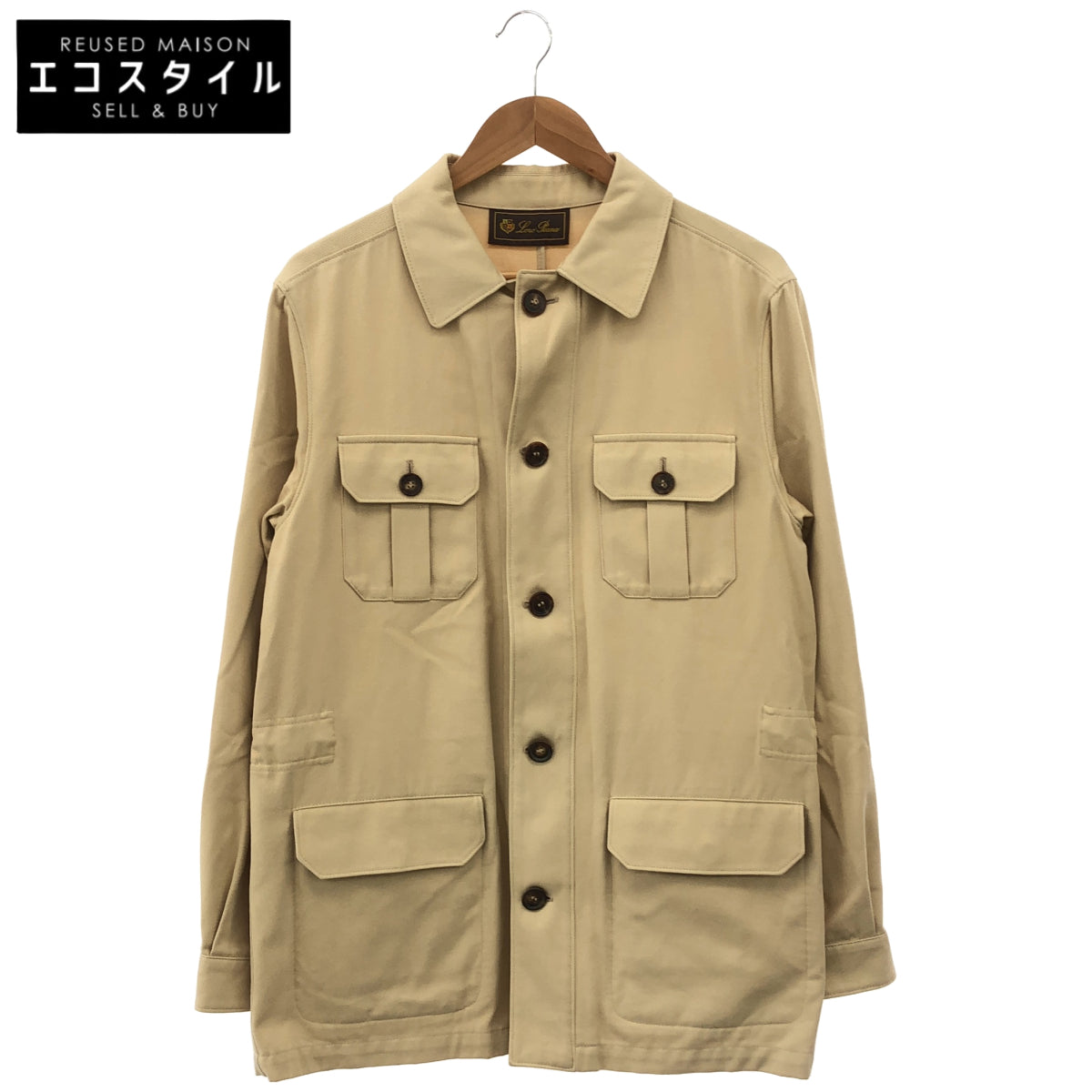 Loro Piana Beige cotton safari jacket, top