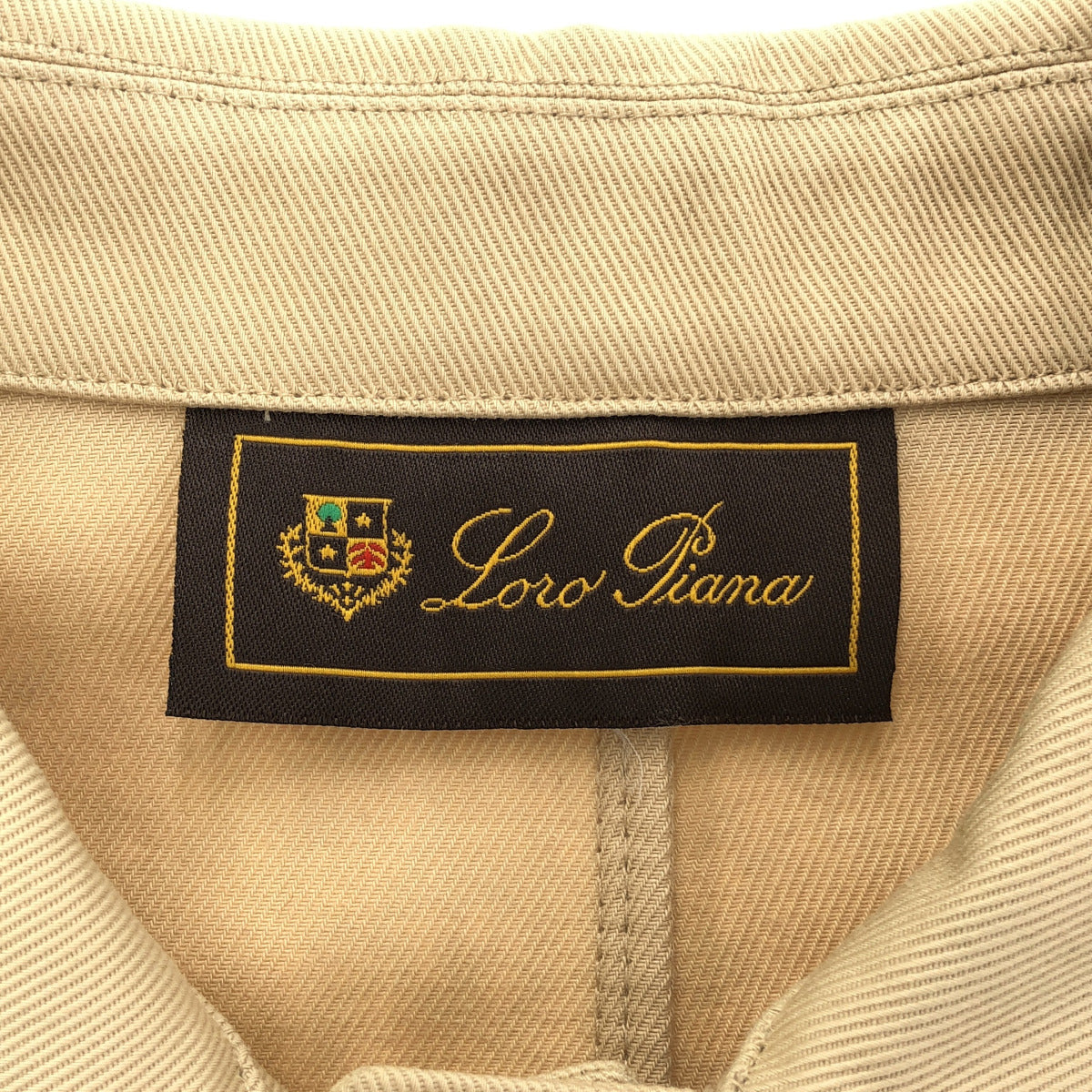 Loro Piana Beige cotton safari jacket, top