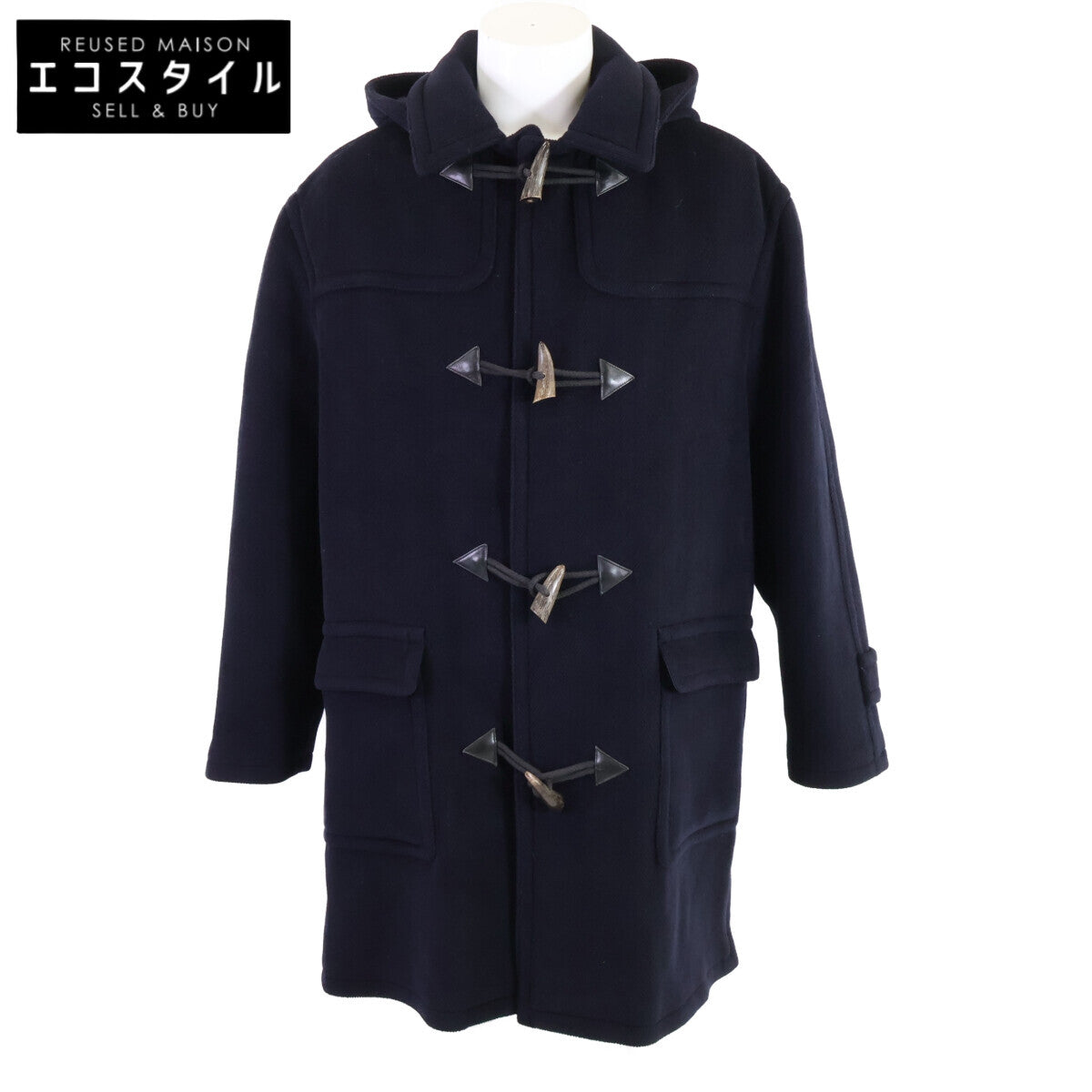 HERMES エルメス ウール ダッフル コート