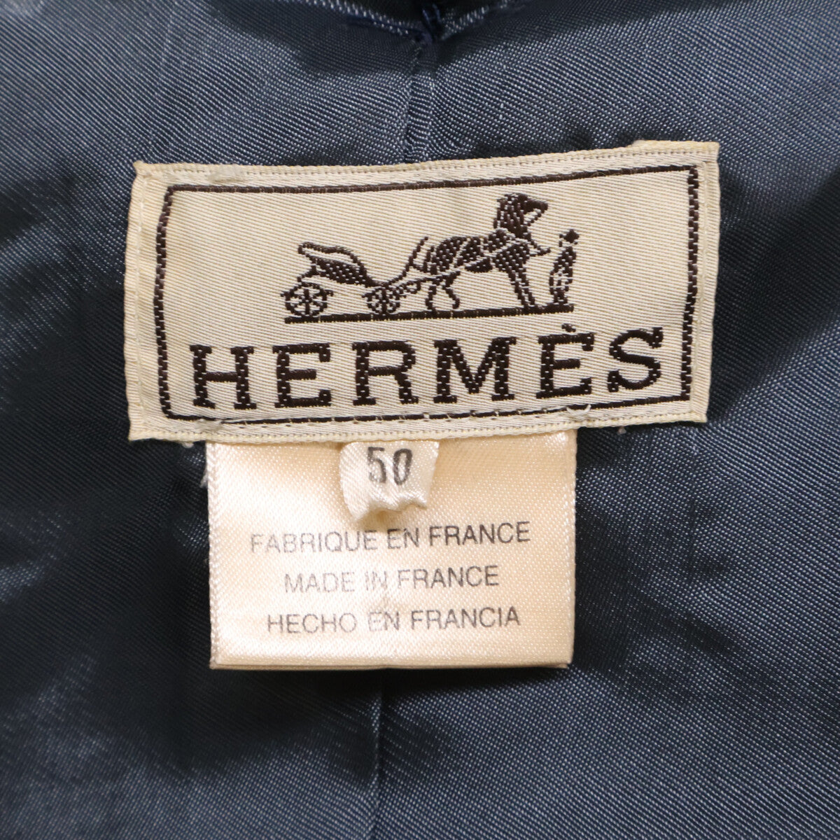 HERMES エルメス ウール ダッフル コート
