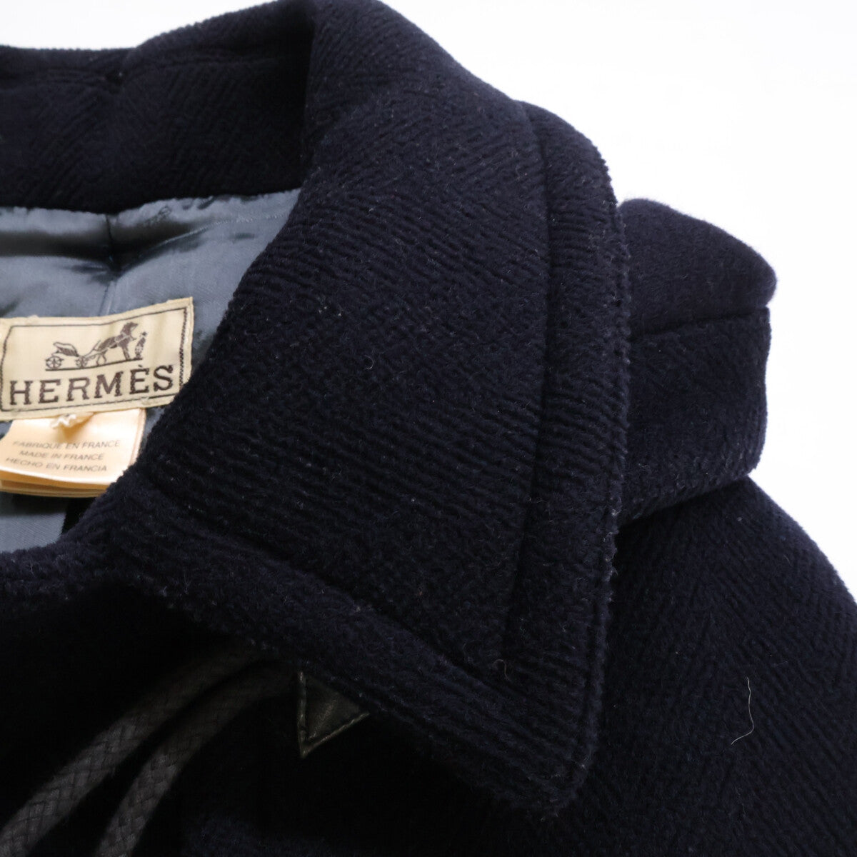 HERMES エルメス ウール ダッフル コート