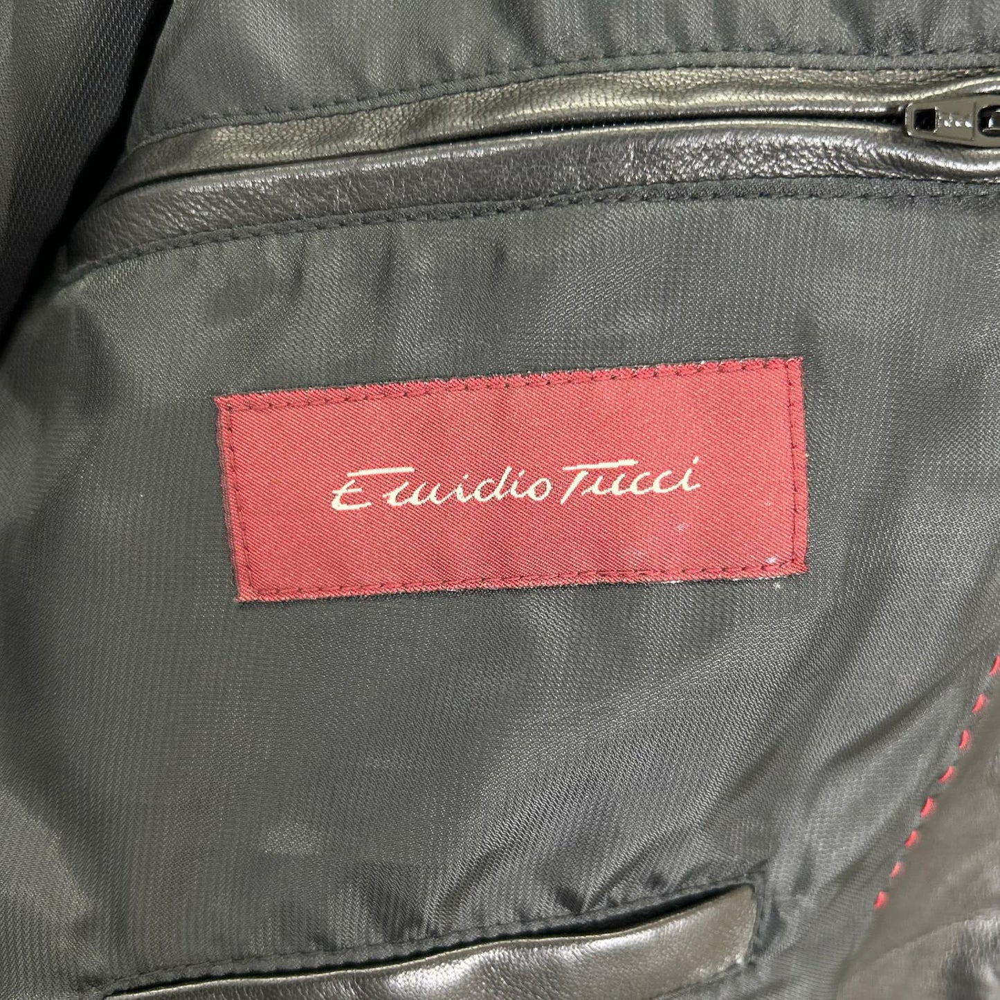 その他ブランド 【Emidio Tucci】ブラック レザー ジャケット ジャケット