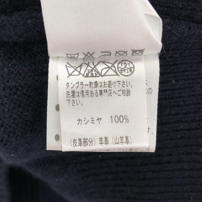 Loro Piana Navy 100% cashmere stand-collar cardigan, top