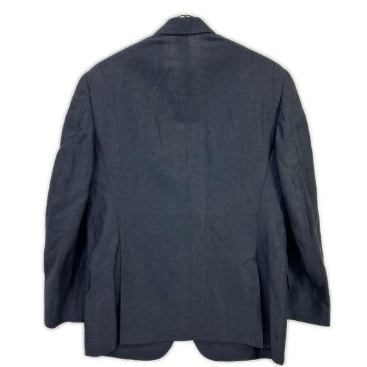HERMÈS G79105 navy linen-wool tailored jacket Jacket