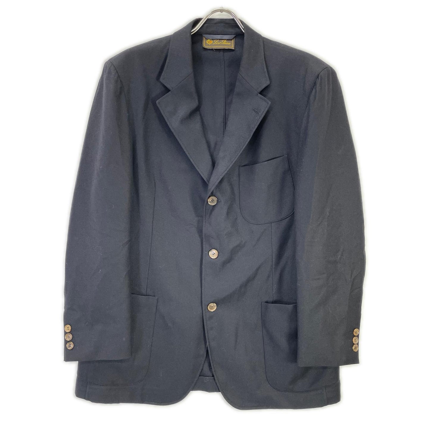 Loro Piana ロロピアーナ ブラック カシミヤウール テーラードジャケット ジャケット