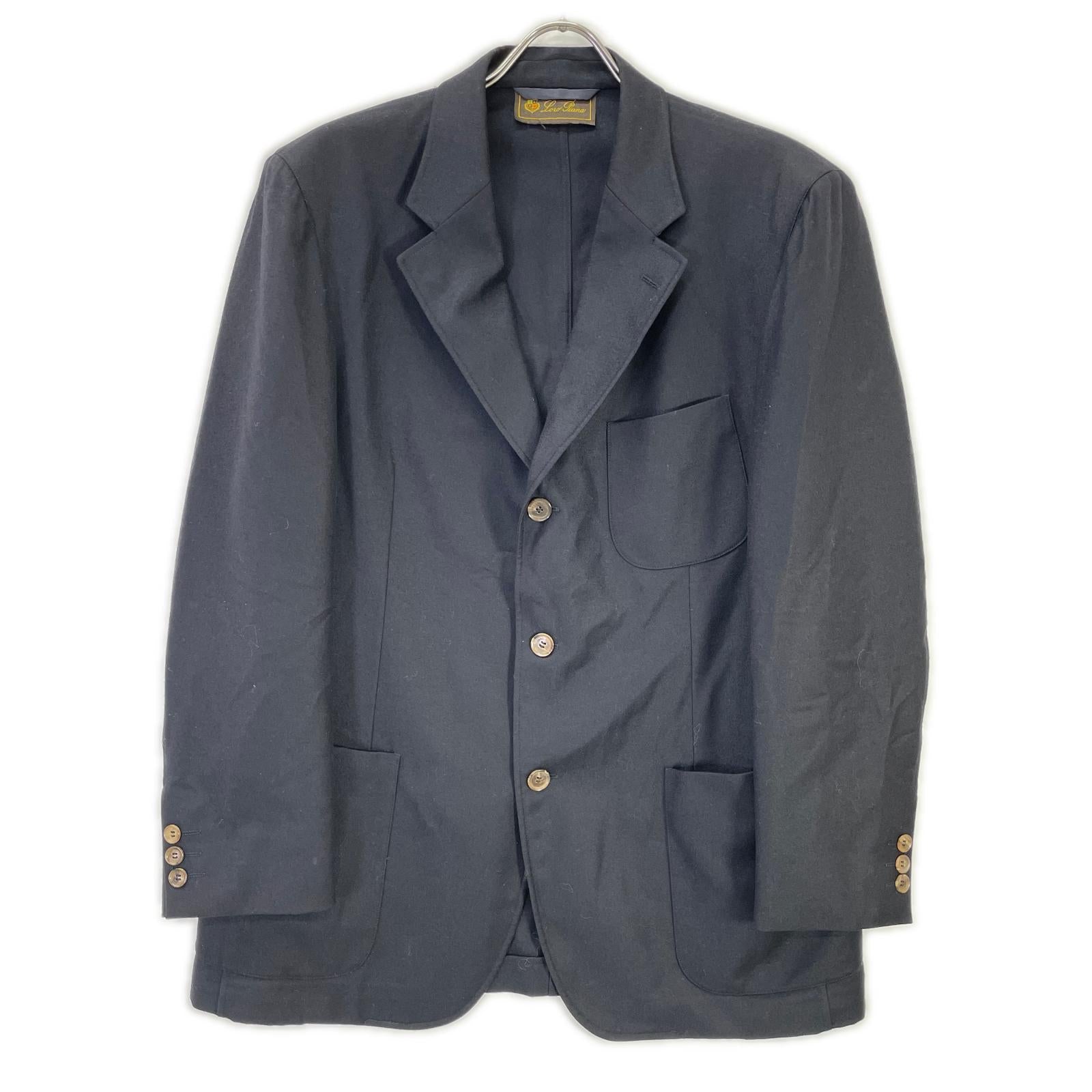 Loro Piana ロロピアーナ ブラック カシミヤウール テーラードジャケット ジャケット
