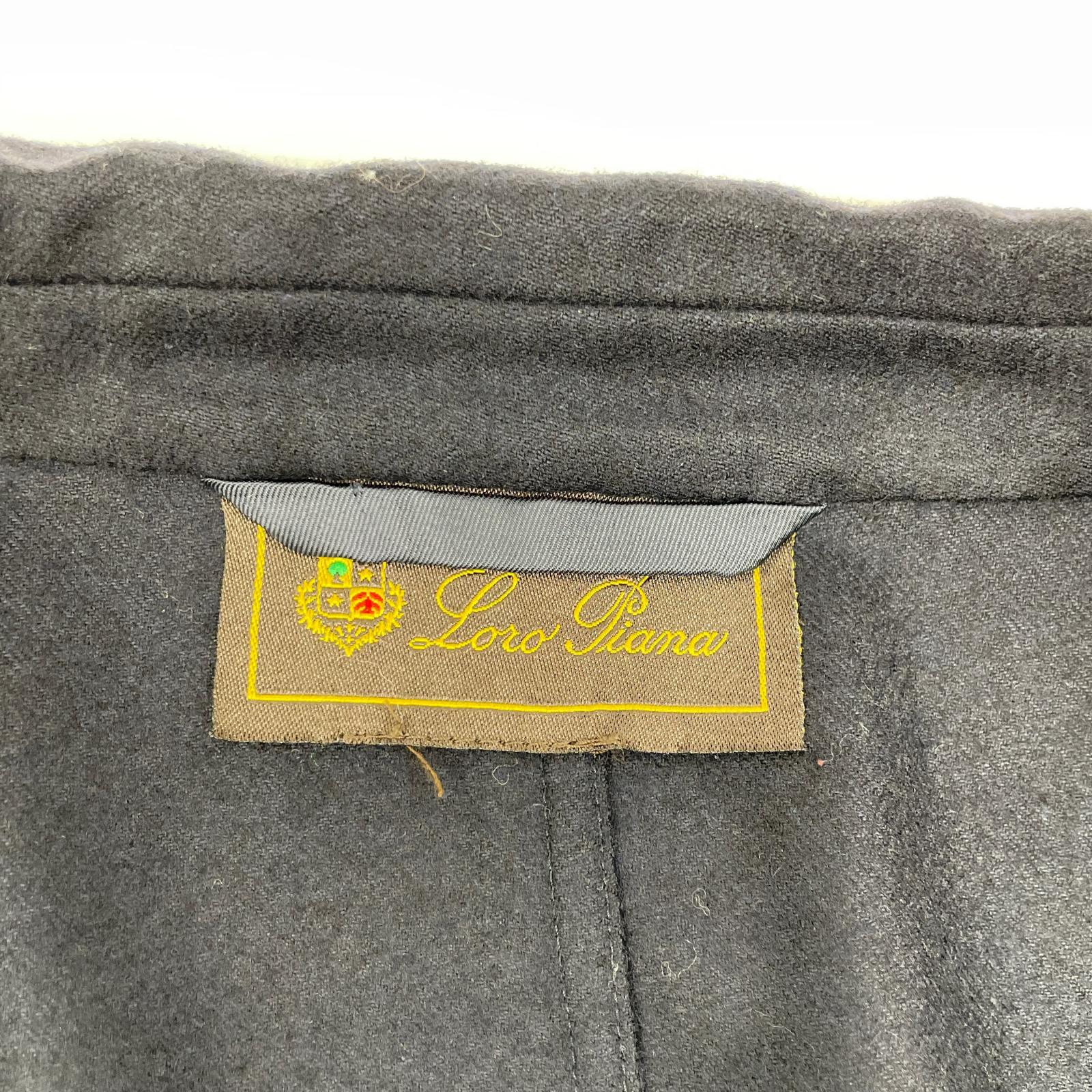 Loro Piana ロロピアーナ ブラック カシミヤウール テーラードジャケット ジャケット
