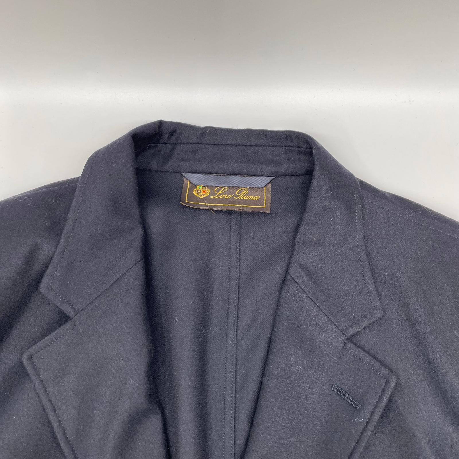 Loro Piana ロロピアーナ ブラック カシミヤウール テーラードジャケット ジャケット