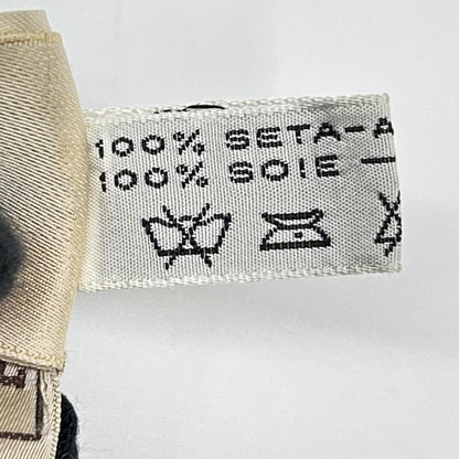 HERMES エルメス ブラック シルク ハーフジップ ポロシャツ トップス