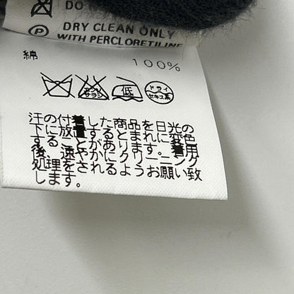 HERMES エルメス ネイビー コットン ボーダー ポロシャツ トップス