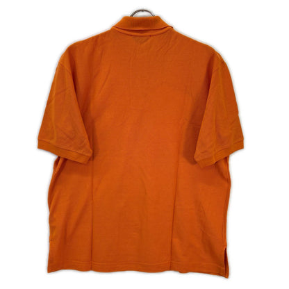 HERMES Orange Cotton H-Logo Polo Shirt