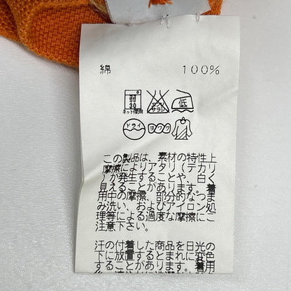 HERMES Orange Cotton H-Logo Polo Shirt