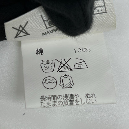 HERMES エルメス ブラック マルジェラ期 コットン 無地Tシャツ トップス