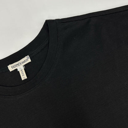 HERMES エルメス ブラック マルジェラ期 コットン 無地Tシャツ トップス