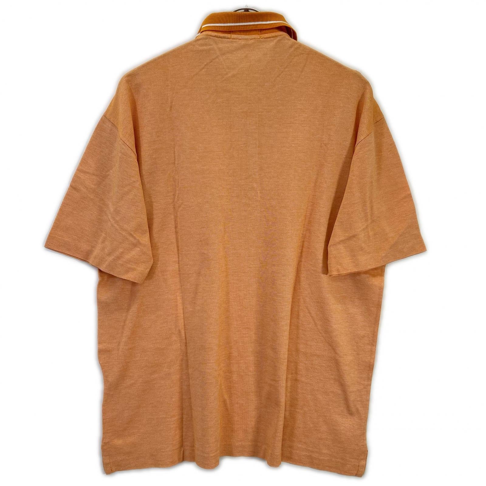 HERMES Orange Cotton Logo-Embroidered Polo Shirt