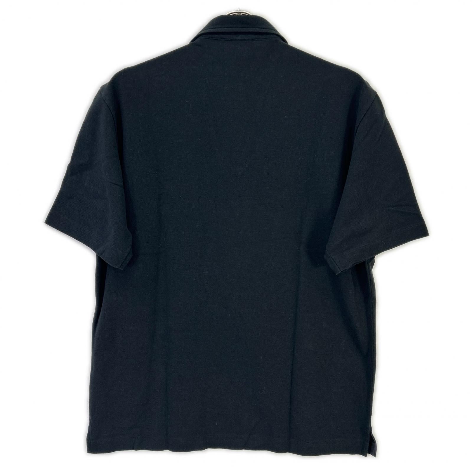 Loro Piana ロロピアーナ ブラック コットン 胸ポケット ポロシャツ トップス