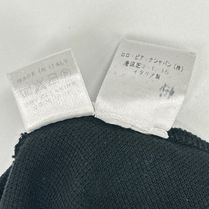 Loro Piana ロロピアーナ ブラック コットン 胸ポケット ポロシャツ トップス