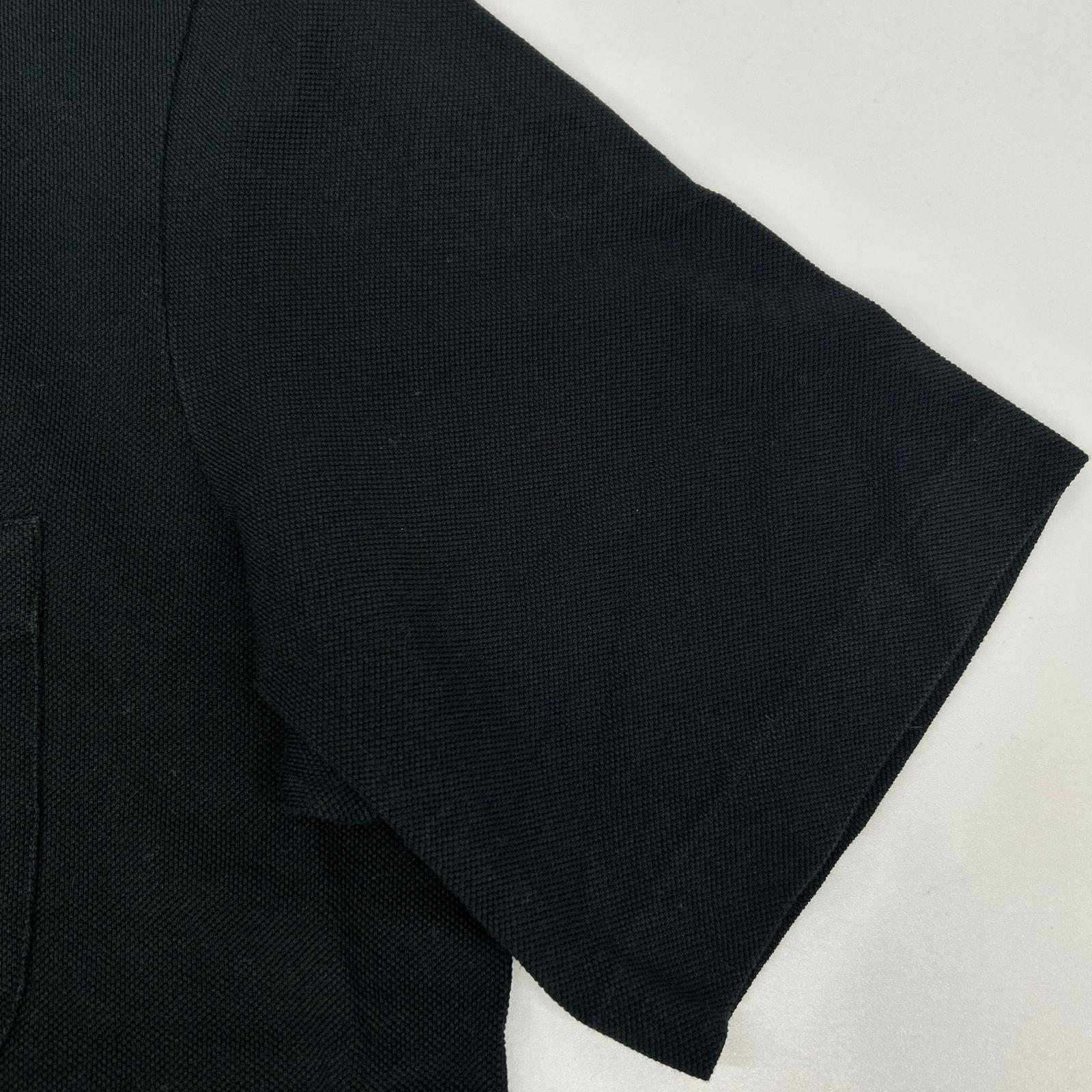 Loro Piana ロロピアーナ ブラック コットン 胸ポケット ポロシャツ トップス