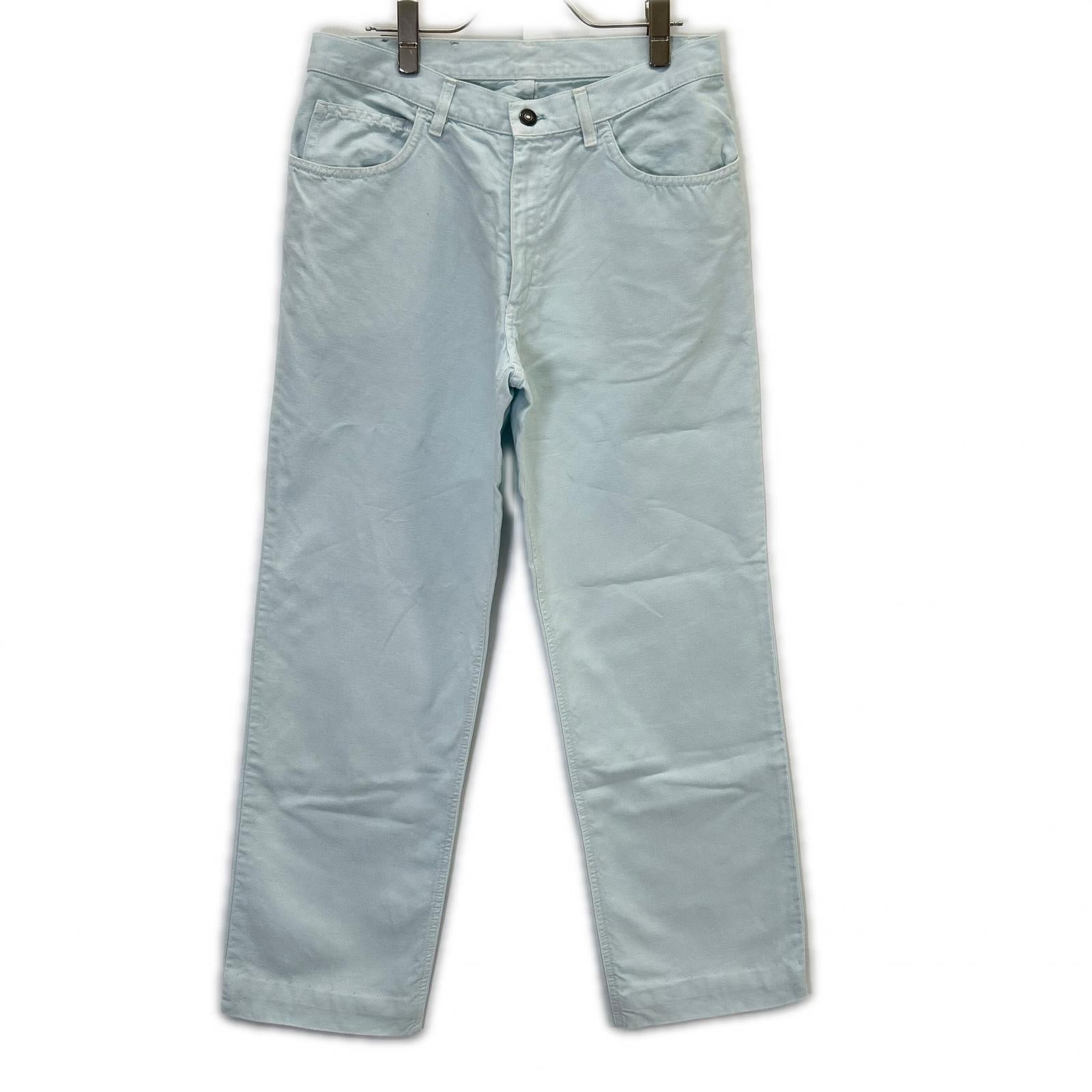 Loro Piana ロロピアーナ ブルー リネンコットン パンツ ボトムス