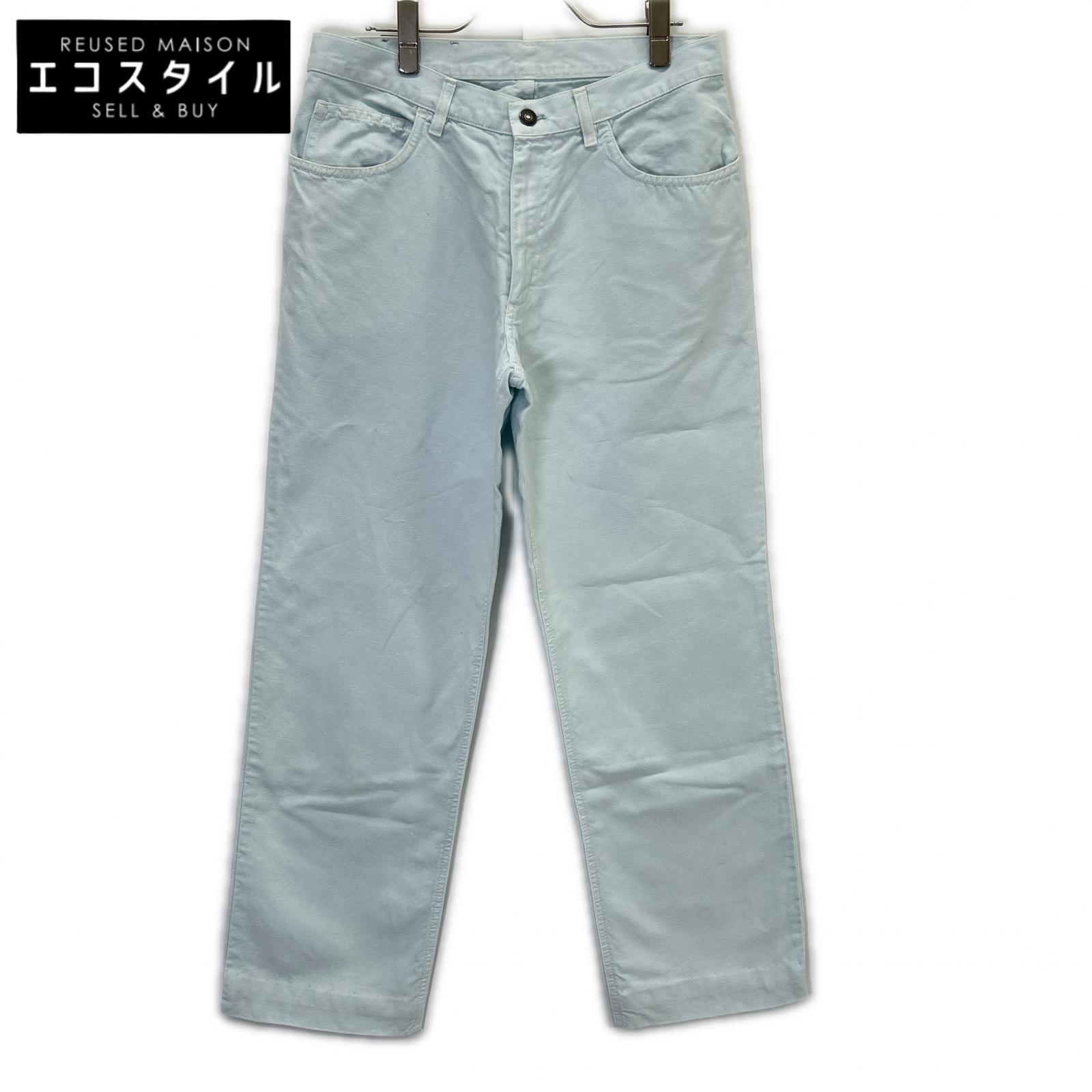 Loro Piana ロロピアーナ ブルー リネンコットン パンツ ボトムス