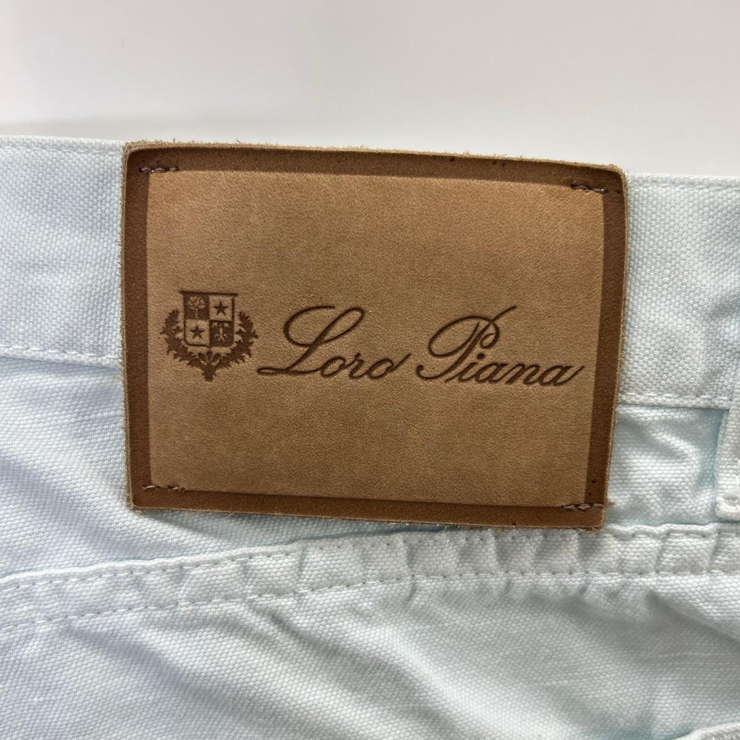 Loro Piana ロロピアーナ ブルー リネンコットン パンツ ボトムス