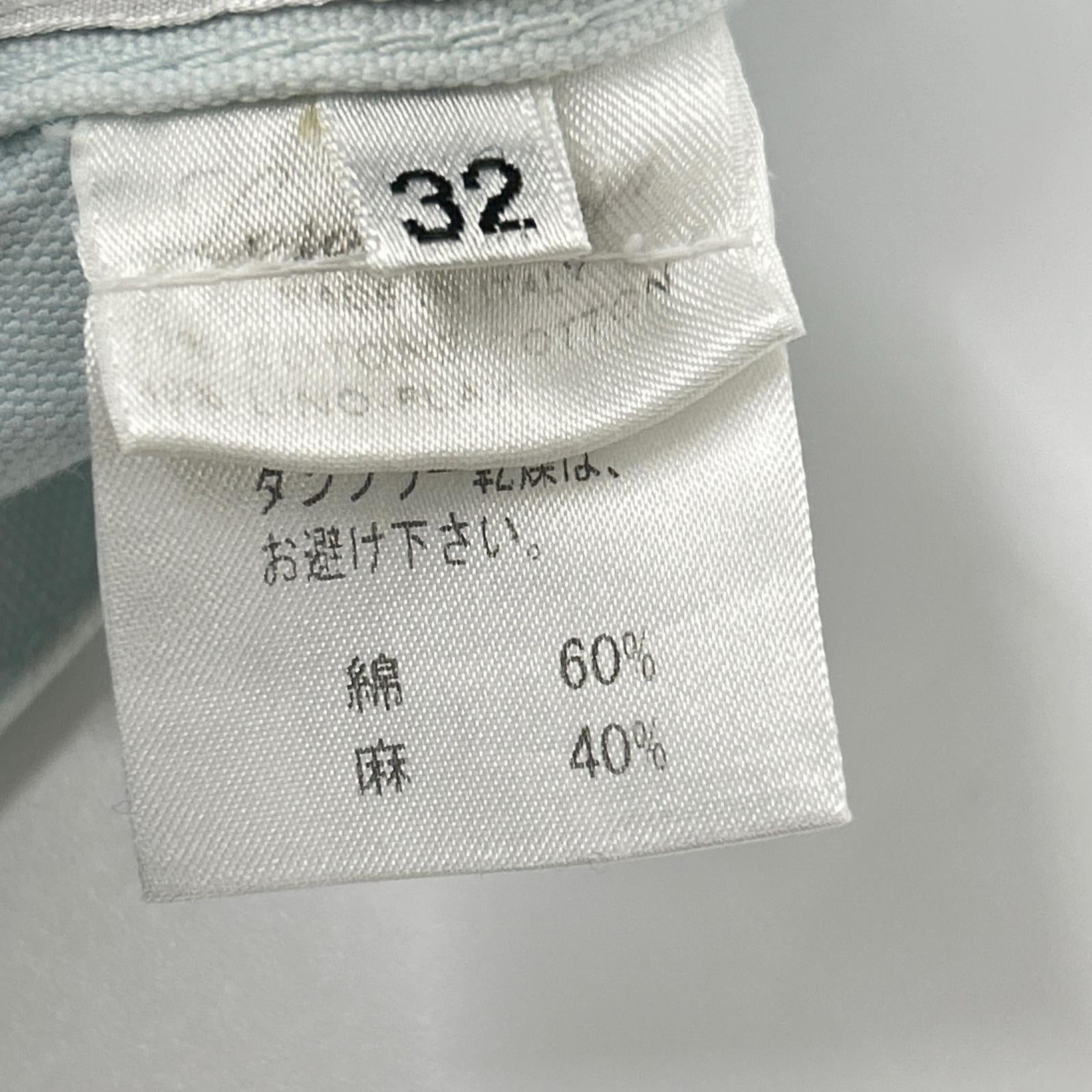 Loro Piana ロロピアーナ ブルー リネンコットン パンツ ボトムス