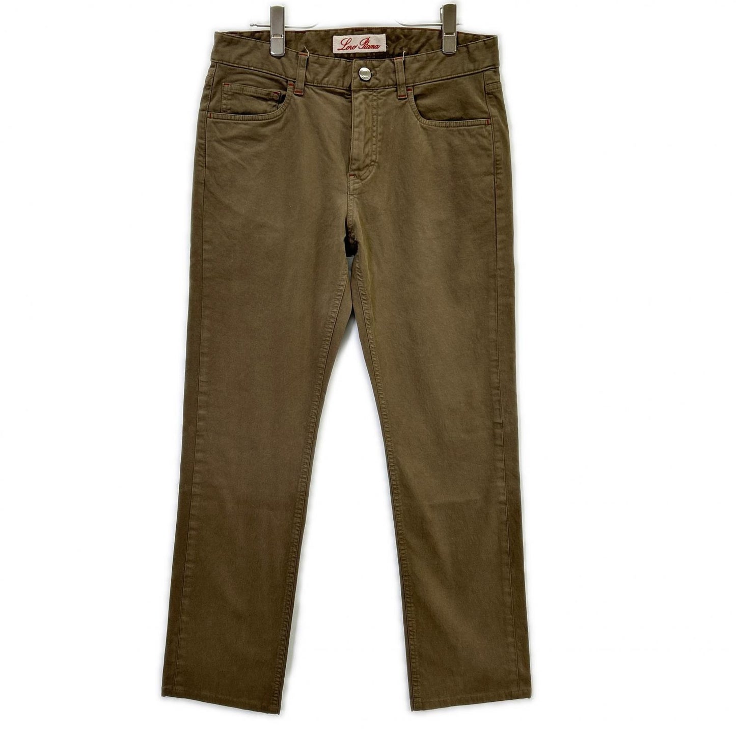 Loro Piana ロロピアーナ FAE0472 カーキ コットン混 チノパン ボトムス