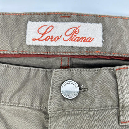 Loro Piana ロロピアーナ FAE0472 カーキ コットン混 チノパン ボトムス